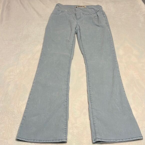 GAP Long & Lean Light Blue Corduroy Flare Pants - Size 10 - Picture 1 of 11